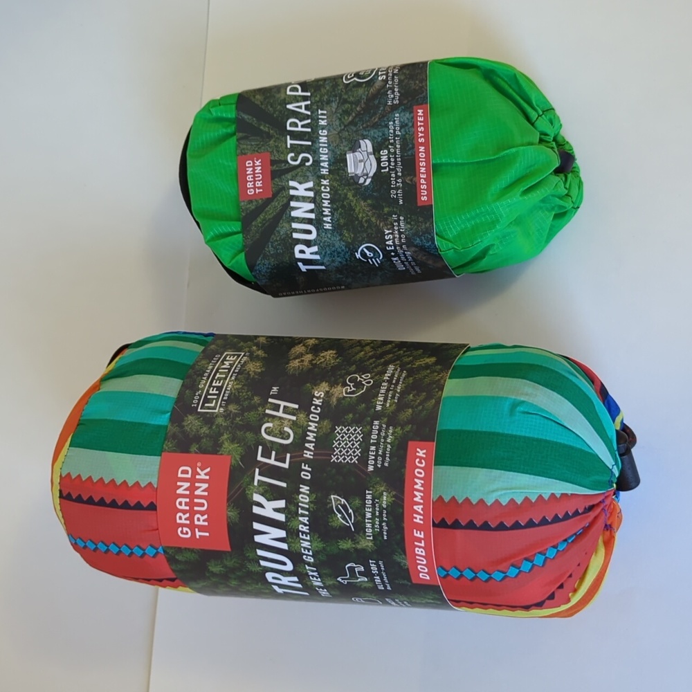 Grand Trunk Double TRUNKTECH HAMMOCK and Straps